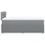 Vidaxl Boxspring postelja z vzmetnico svetlo siva 120x190 cm blago