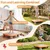 Costway Otroški mini trampolin 25,5 palca, oranžen