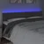 LED uzglavlje tamnosivo 200x5x78/88 cm baršunasto