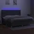 Vidaxl Box spring postelja z vzmetnico LED temno siva 200x200 cm blago