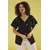 Trendyol Curve Ženska bluza Tbbss25Af00071, Crna