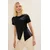 Trendyol Milla Ženska majica TWOSS25TS00029, Crna
