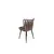 Hanah Home Set 2 trpezarijske stolice Svetlobraon-Crni