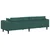 Sofa Tamnozelena 250 x 77 x 76 cm Baršun
