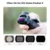 K&F 4pcs Filter Kit(CPL+ND16+ND64+ND256) high-definition lens, anti-reflective green coating on one