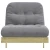 Futon na razvlačenje s madracem 90 x 206 x 11 cm od borovine