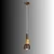Opviq luster Elwood 20801-C, 1 × E27, braon