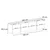 Hanah Home TV komoda Lowen, 180 cm, travertin / orah Milano