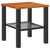 Vrtni stol crni 40x40x42 cm od poliratana i drva bagrema