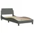 Vidaxl Posteljni okvir Dover temno siv 90x190 cm blago