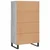 Visoka komoda siva sonome 60x36x110 cm od konstruiranog drva