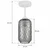 BRILAGI - LED Plafonski luster R GLASS 1xE27/60W/230V prečnik 14 cm bela/dimno siva