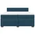Vidaxl Box spring postelja z vzmetnico modra 200x200 cm žamet