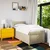 vidaXL vidaXL Box spring postelja z vzmetnico krem 90x200 cm blago, (21291143)