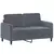 2-dijelni set sofa tamnosivi baršunasti
