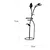 Opviq Zidna dekoracija Flower In The Vase, 33x0.15x71 cm, 1.5 mm, Crna