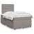 Vidaxl Box spring postelja z vzmetnico taupe 120x200 cm blago