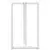 Noge za barski stol T-oblika 2 kom Bijele 60x35x(100-101) cm Čelik