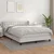 Vidaxl Box spring postelja z vzmetnico bel 140x200 cm umetno usnje