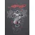 Ed Hardy Pulover temno siva/rdeča/črna