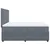 vidaXL Box spring postelja z vzmetnico temno siva 180x200 cm žamet