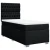 vidaXL Box spring postelja z vzmetnico črna 80x200 cm blago