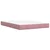VIDAXL Box spring postelja z vzmetnico roza 140x190 cm žamet
