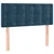 Vidaxl Box spring postelja z vzmetnico temno moder 120x190 cm žamet