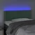 Vidaxl LED posteljno vzglavje temno zeleno 100x5x78/88 cm žamet