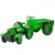 shumee Kovinski kmetijski traktor s prikolico zelene barve 1:18