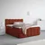 Boxspring Krevet Bubble Box 160/200 cm , boja cigle