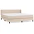 Krevet box spring s madracem cappuccino 180x200 cm umjetna koža