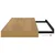 Vidaxl Stenska polica Rjava 60 x 23 x 4 cm Konstruiran les