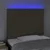 LED uzglavlje smeđesivo 90x5x118/128 cm od tkanine