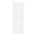 vidaXL Drsna vrata 93 x 232 cm Inženirski les Bela
