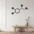 WallXpert metalni zidni ukras 5003, strukturna formula molekula adrenalina, 45 x 26 cm, crni