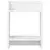 Stalak za biljke s policom 2 pcs Bijeli 30 x 30 x 40 cm