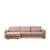 Atelier del Sofa Ugaona garnitura Lily 97x73x290cm Roze
