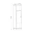 Hanah Home Cipelarnik 44,8x180x44,8cm Orah