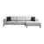 Atelier del Sofa Ugaona garnitura Montana 91x85x288cm Svetlosiva