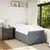 Vidaxl Box spring postelja z vzmetnico temno siva 80x200 cm žamet