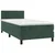 Vidaxl Box spring postelja z vzmetnico temno zelena 80x200 cm žamet