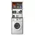 Hanah Home KD101 1950 Ormarić za veš mašinu, Beli