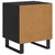 Vidaxl Nočne omarice s predalom 2 pcs Črni hrast 40 x 35 x 47.5 cm