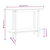 Konzolni stol sivi 110 x 40 x 80 cm od masivne borovine