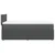 Vidaxl Box spring postelja z vzmetnico temno siva 80x200 cm blago