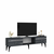 HANAH HOME TV polica Pelin Anthracite Silver