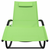 Stolica za ljuljanje zeleni čelik i tekstil