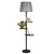 Aberto Design Podna lampa Moda, 170 cm, E27, Crna