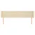 Vidaxl Vzglavje z ušesi krem 163x23x78/88 cm blago
